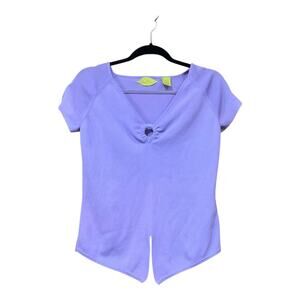 Y2K Prima Bella Top Women Small Purple